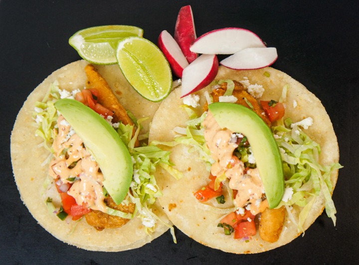 CRISPY FISH TACOS (2 x order)