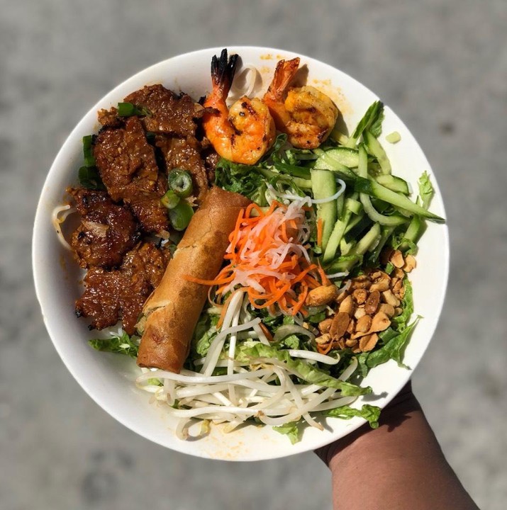 GRILLED SHRIMP AND BEEF VERMICELLI