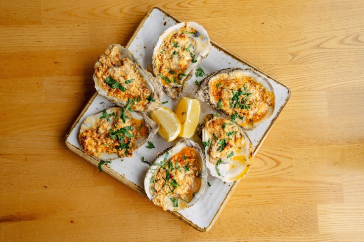 Baked Green Torpedo Oysters