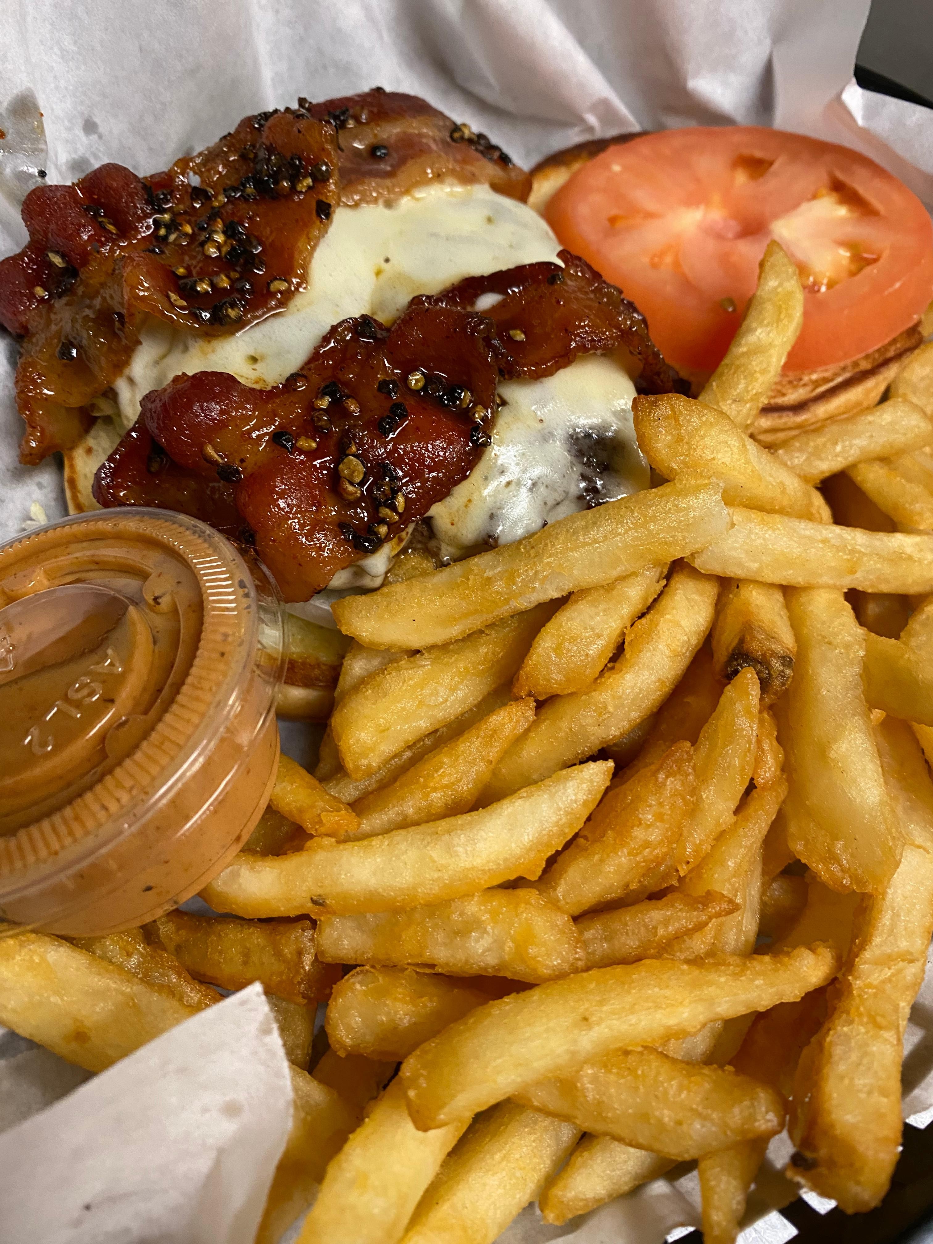 CANDIED BACON BURGER