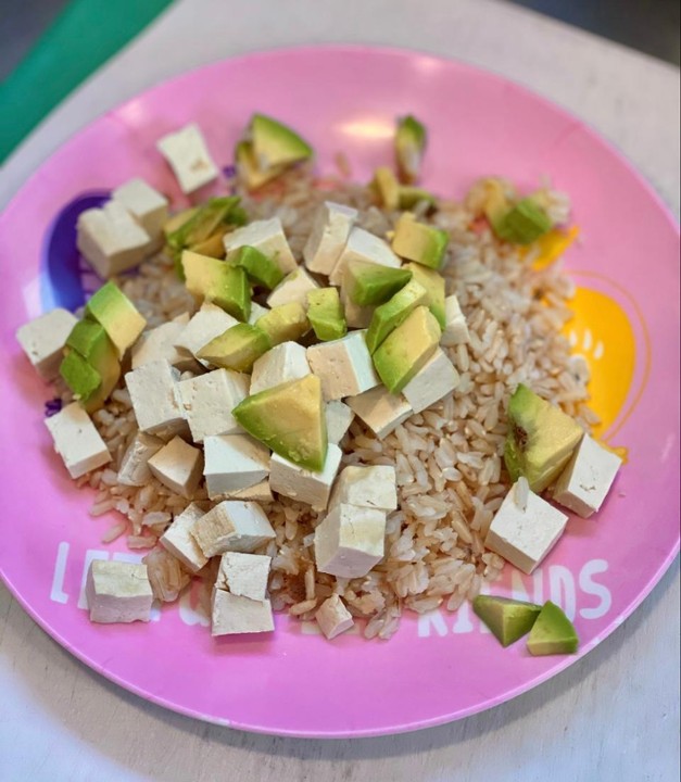 Tofu, Avocado, and Brown Rice