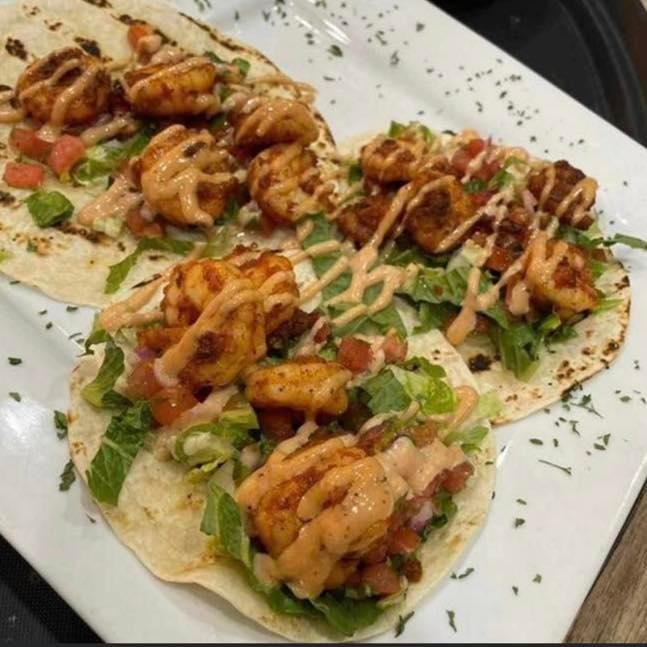 Three Shrimp Tacos