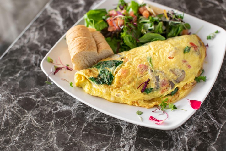 Tomato, Spinach & Cheese Omelette (GF)
