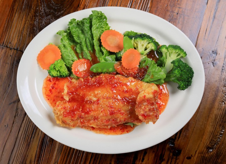 Crispy Catfish with Sweet & Spicy Sauce