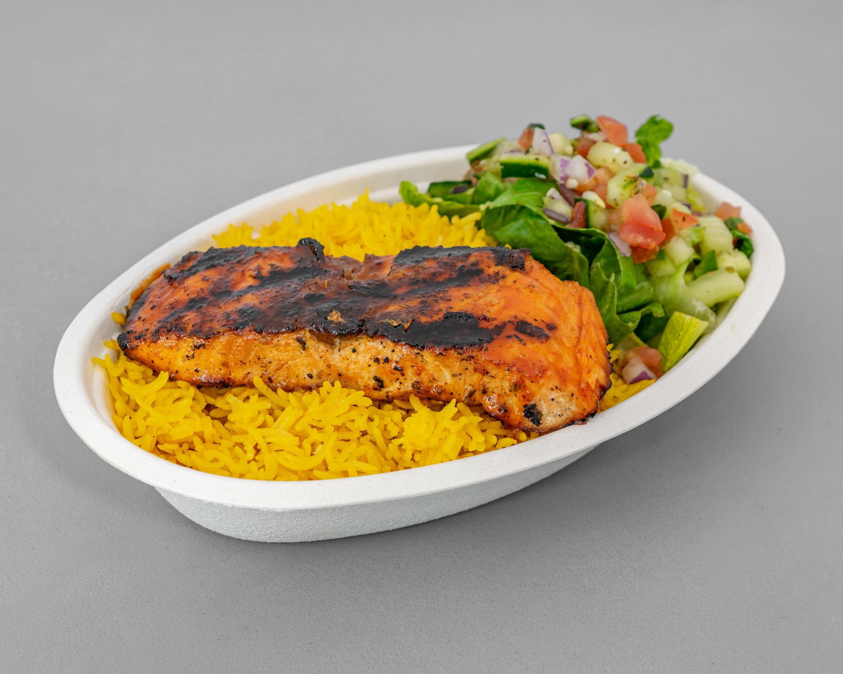 SALMON OVER RICE COMBO