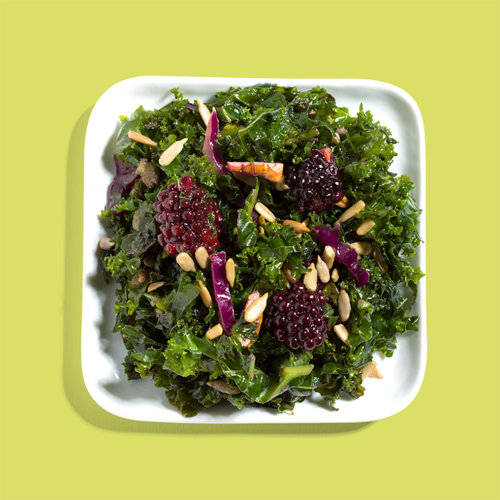 Blackberry Kale Salad (GF, DF, Vegan)