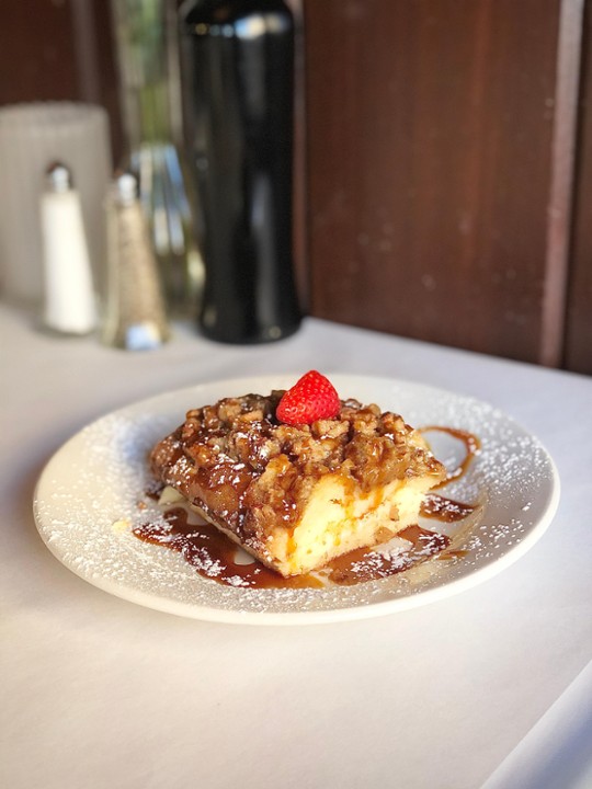 Homemade Pecan Crumble Cream Cheese Coffee Cake