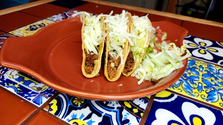 3 Crispy Tacos (Hard Shell)