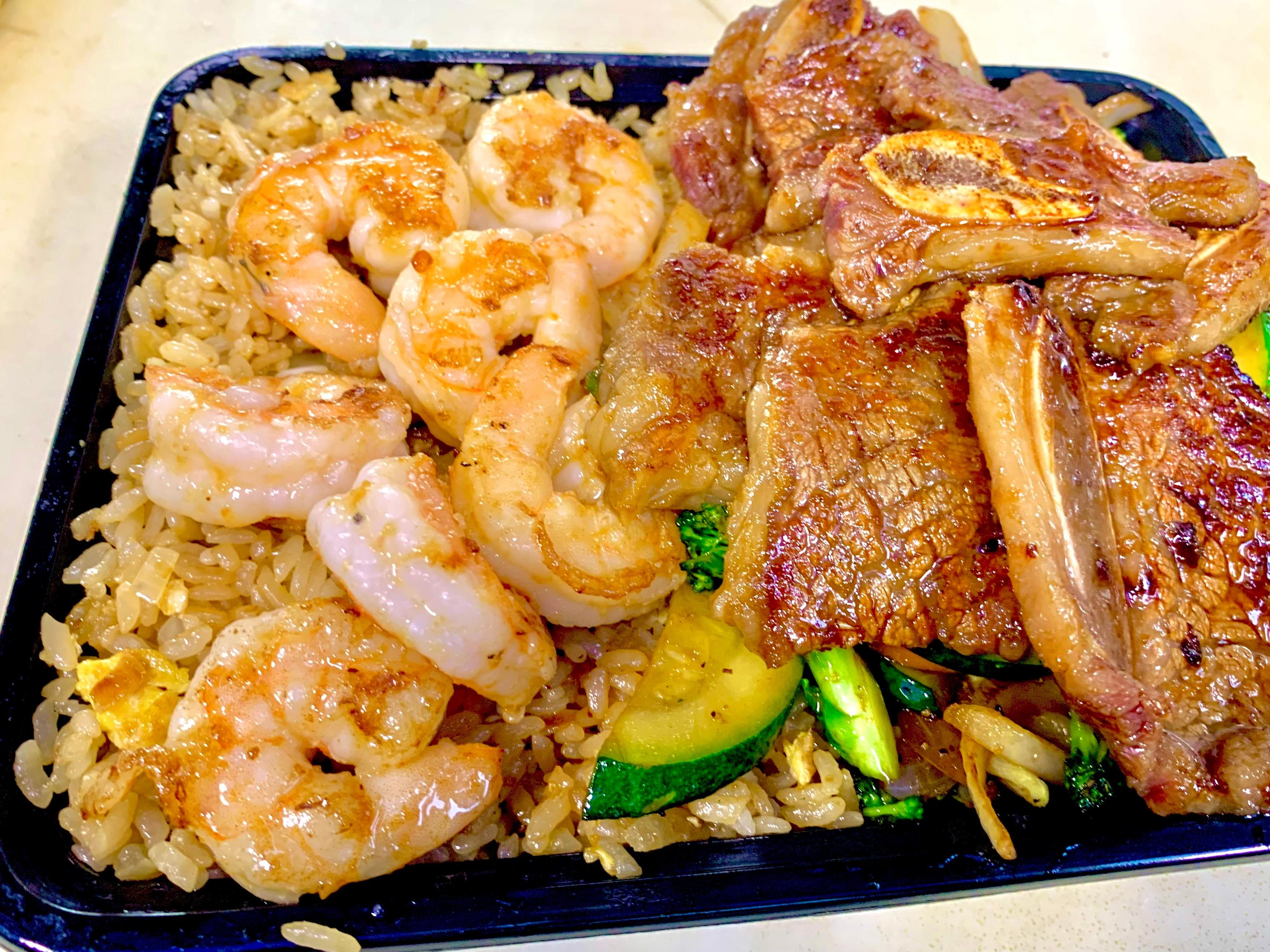 Korean BBQ And shrimp