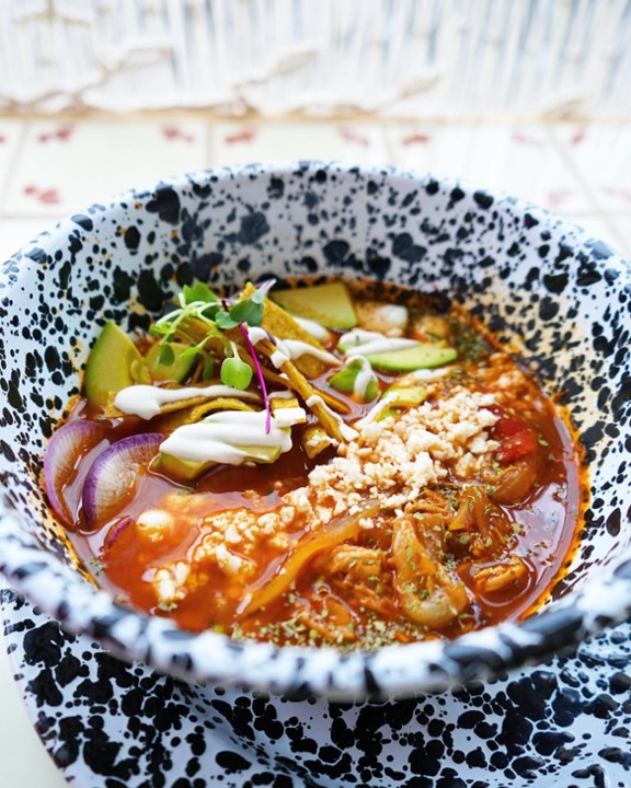 POZOLE ROJO W/ CHICKEN