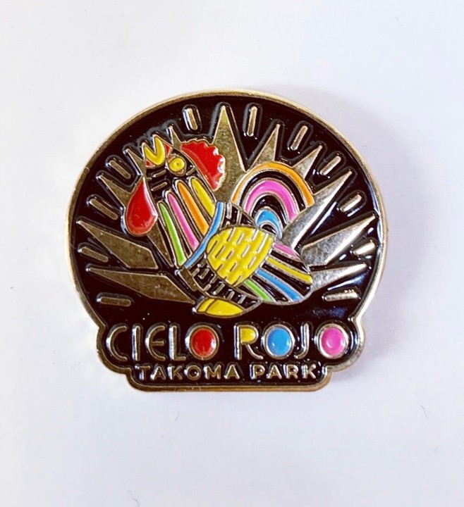 CIELO ROJO ROOSTER/TAKOMA PARK PIN