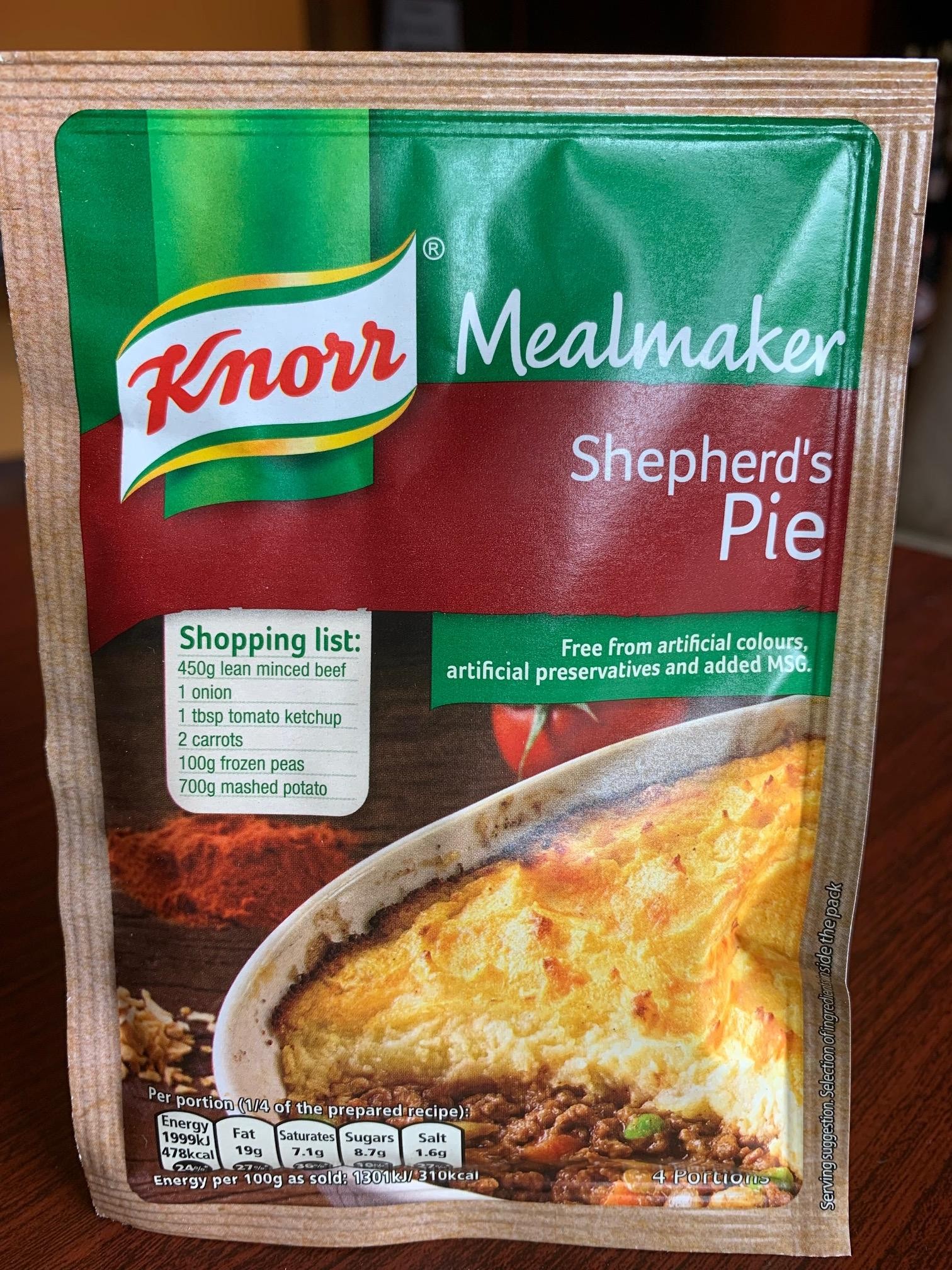 Knorr Shepherds Pie