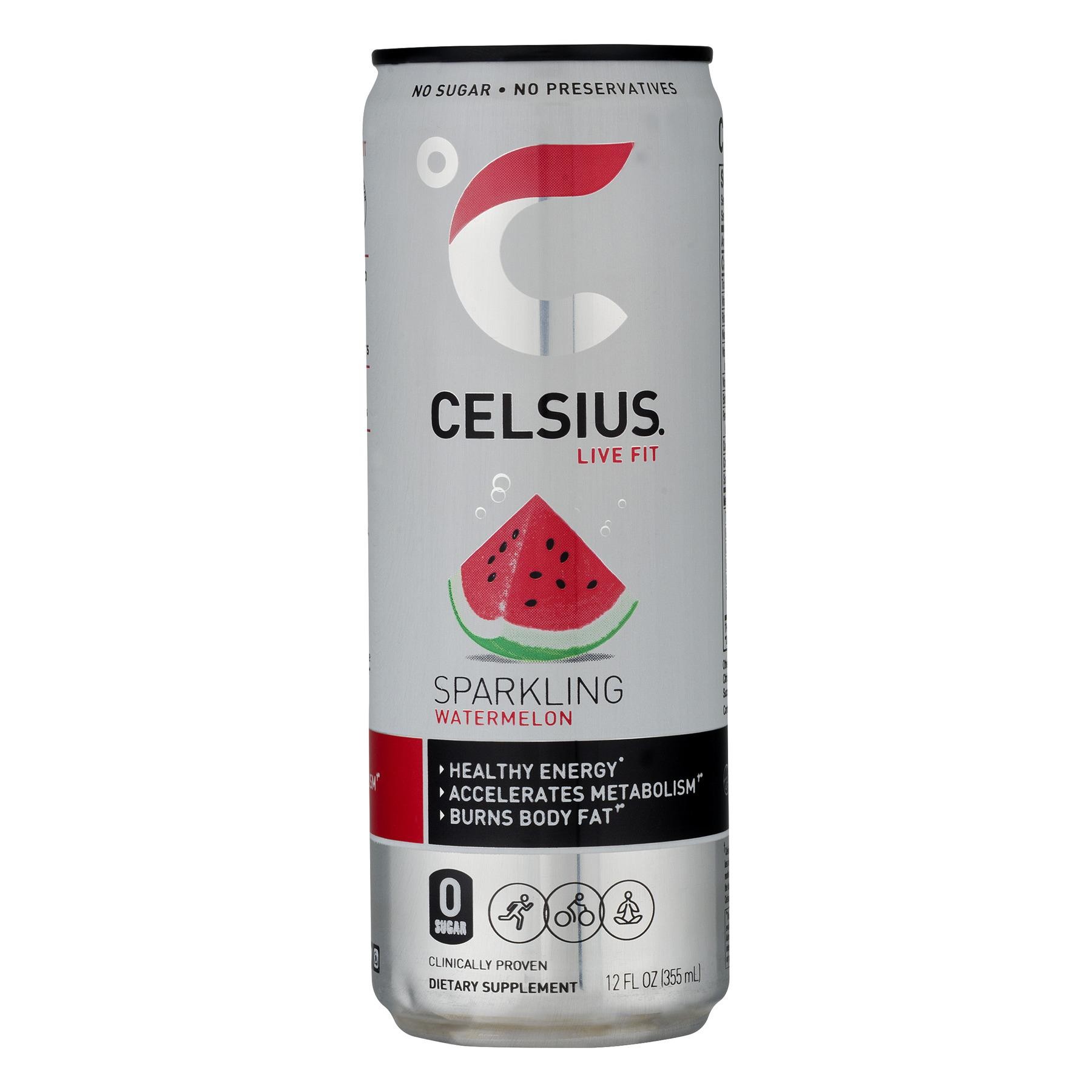 Celsius Live Fit, Sparkling Watermelon 12 Oz