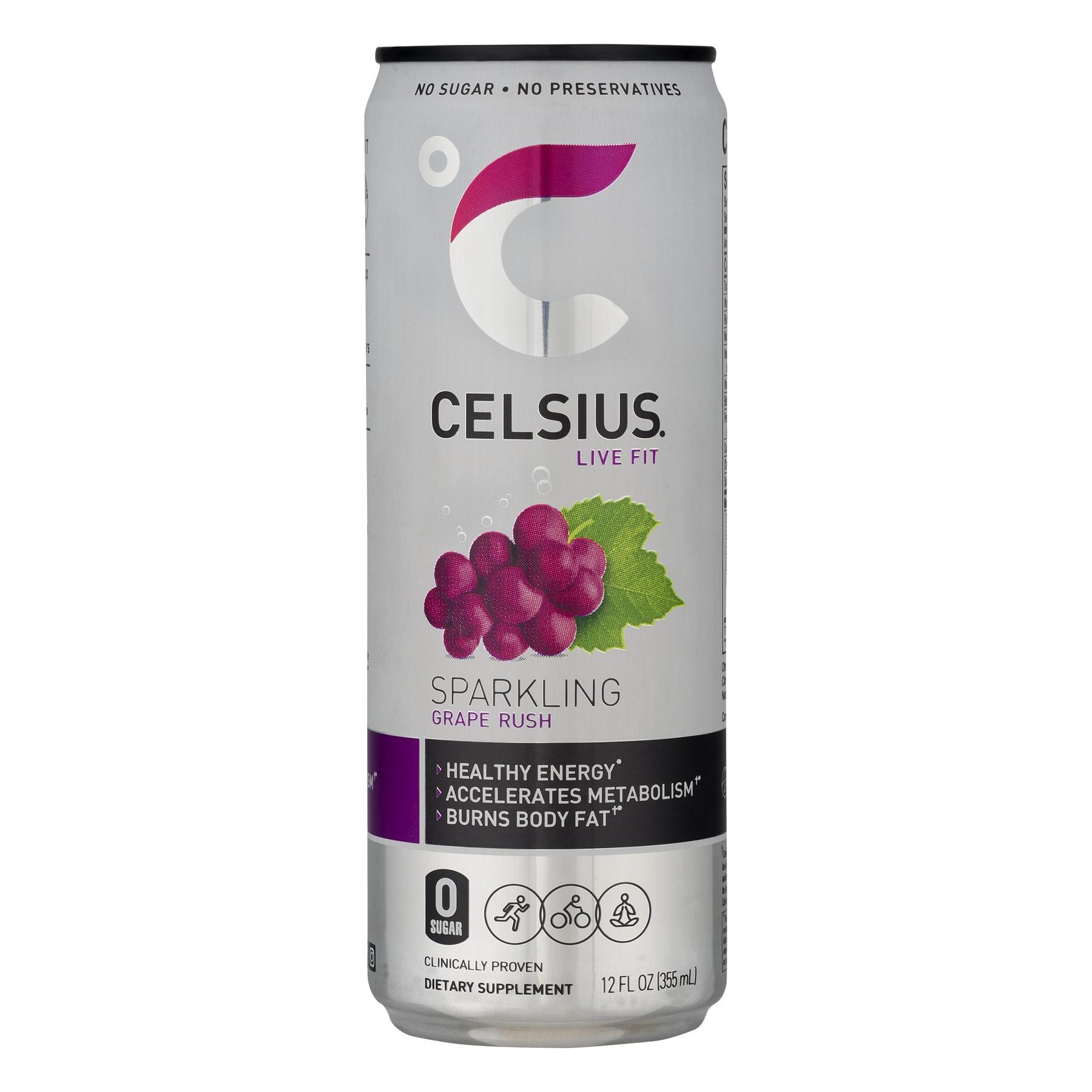 Celsius Celsius Sparkling Grape Rush  12 Oz