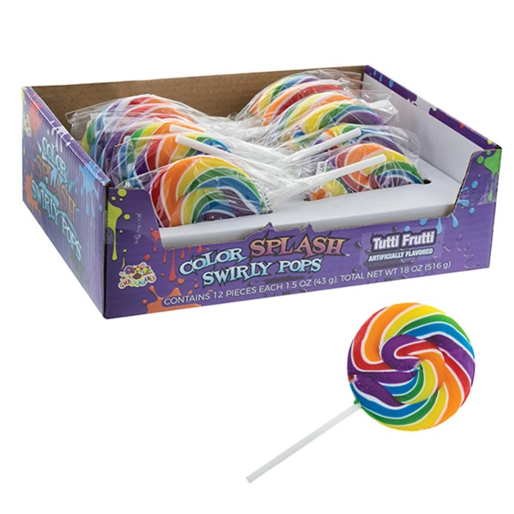 Color Splash Swirly Pop - Tutti Frutti