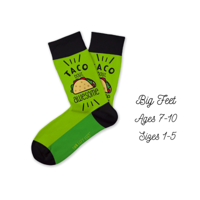 Taco Bout Awesome (Big Feet 7-10yr)