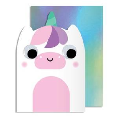 Unicorn Googly Eye Greeting Card