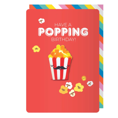 Poppin' Birthday Magnet Card