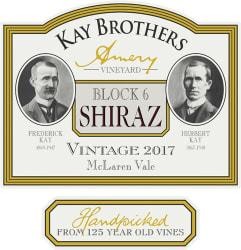 Kay Brothers "Block 6" Shiraz 2017