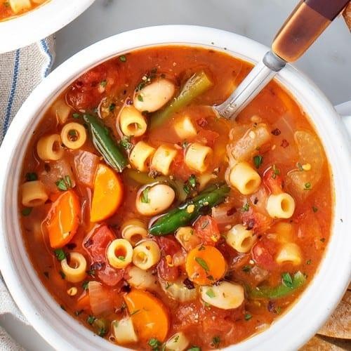 Bowl Minestrone Soup