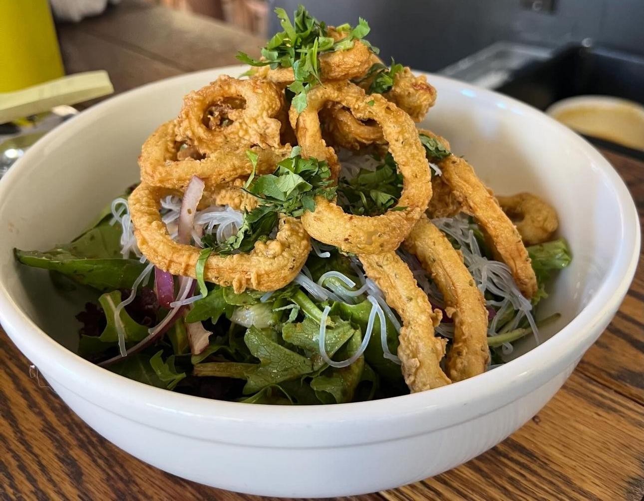Crispy Calamari Salad