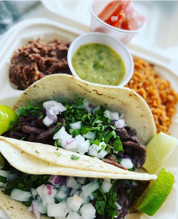 (2) Carne Asada Taco’s