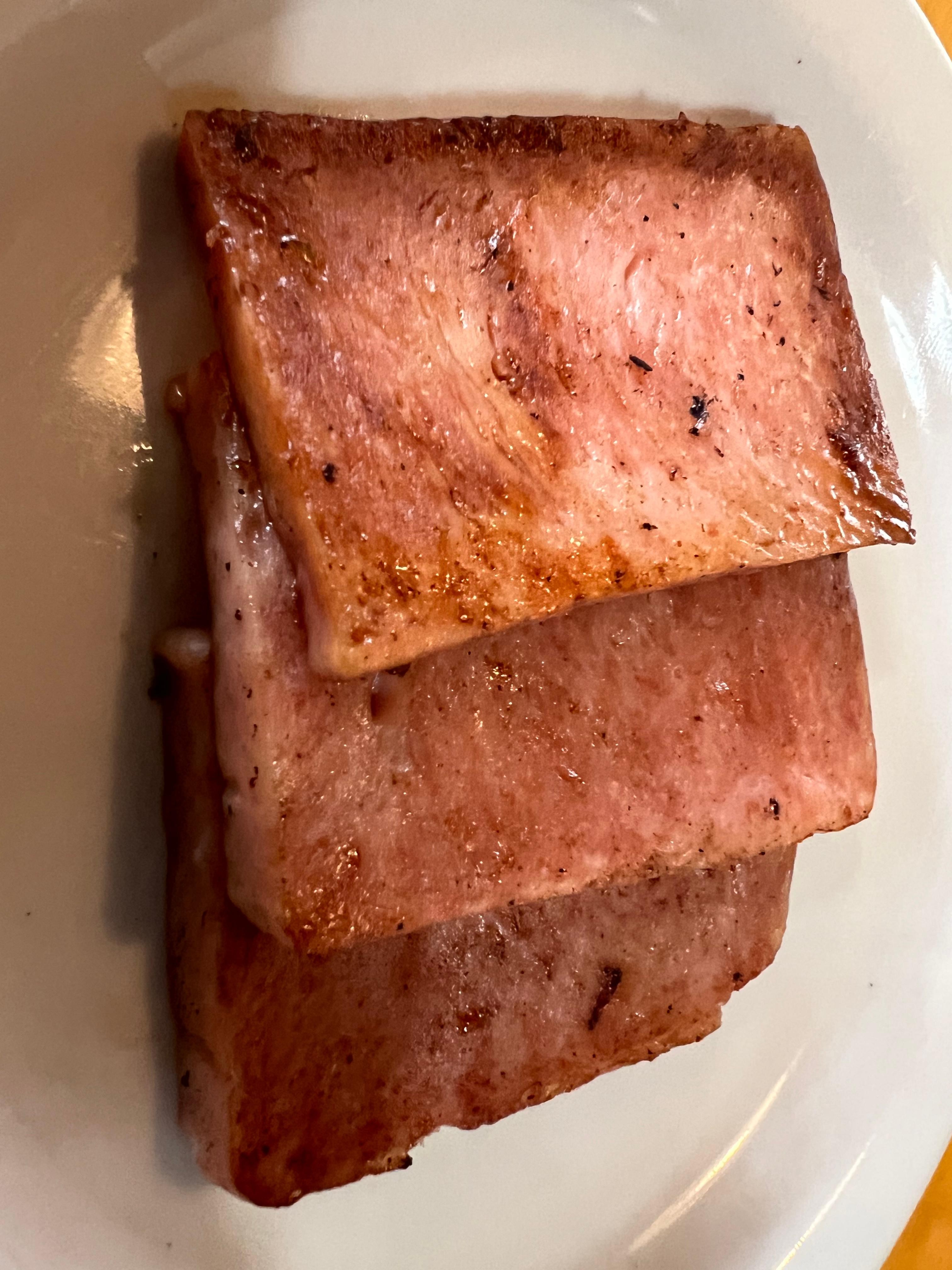 FRIED SPAM - 3 SLICES