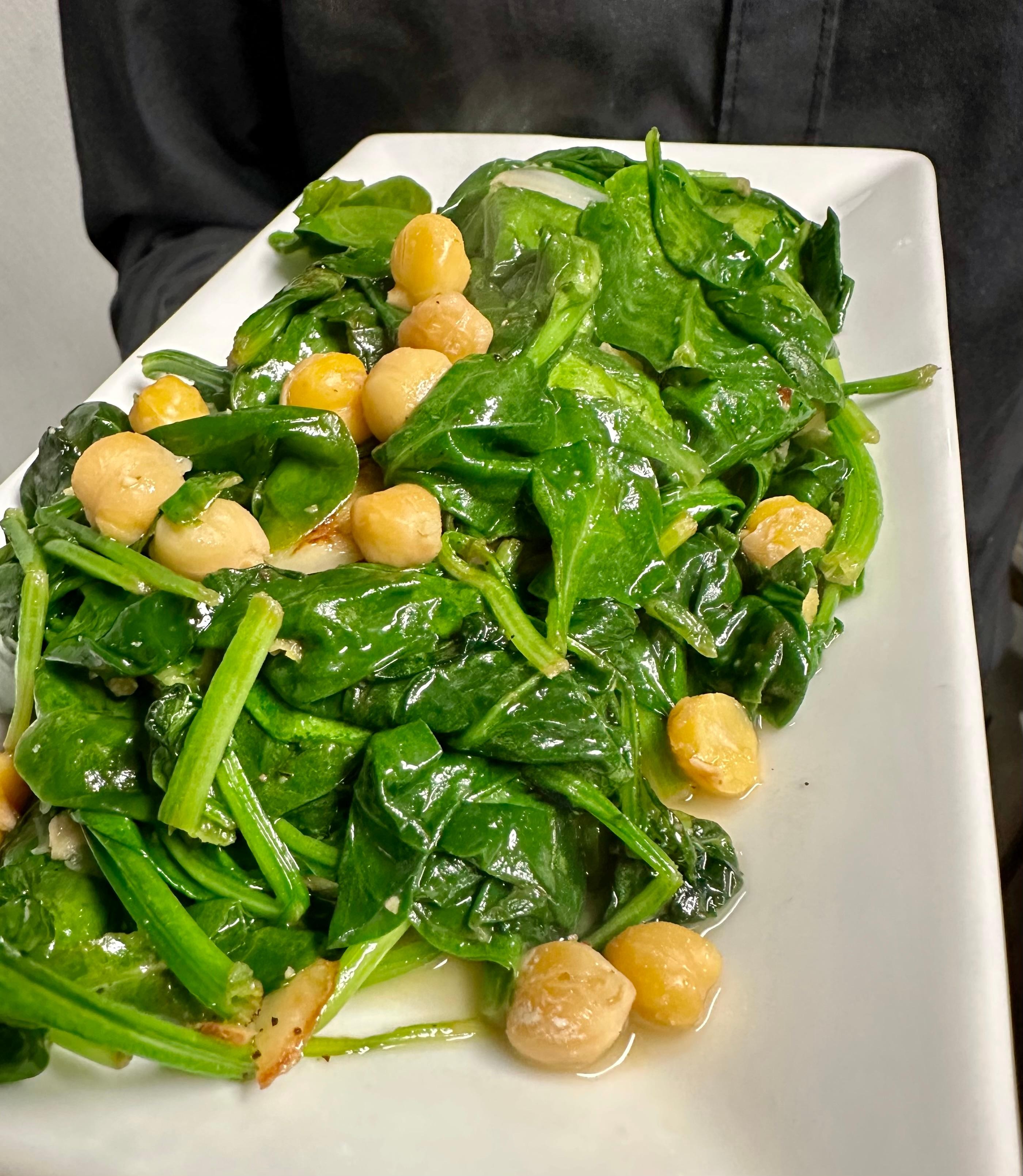 Spinach and Chickpeas (GF) (V)