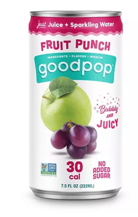 Good Pop  Fruit Punch (sparkling water with real fruit juice)