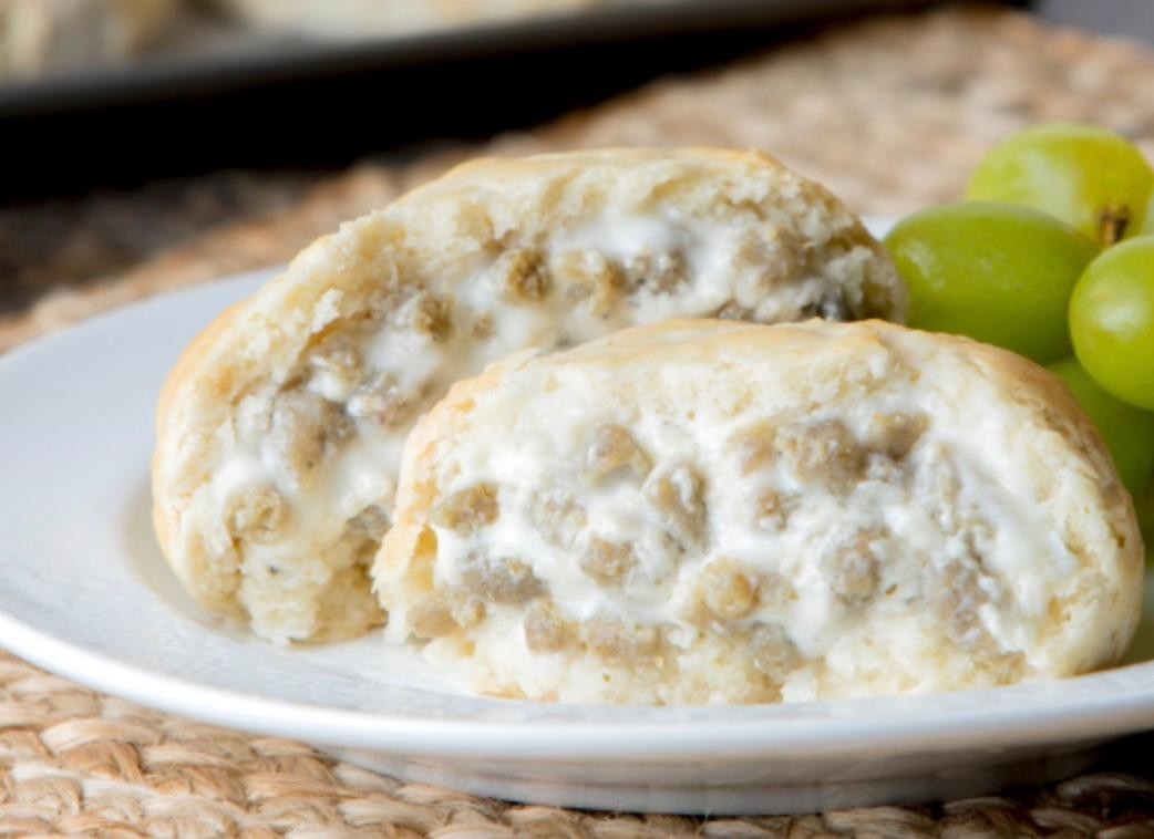 Stuffed Biscuit with Sausage Gravy