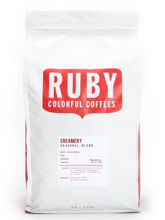 5lb Bag Creamery Ruby Coffee