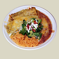 #2- Smothered Tamales Combo
