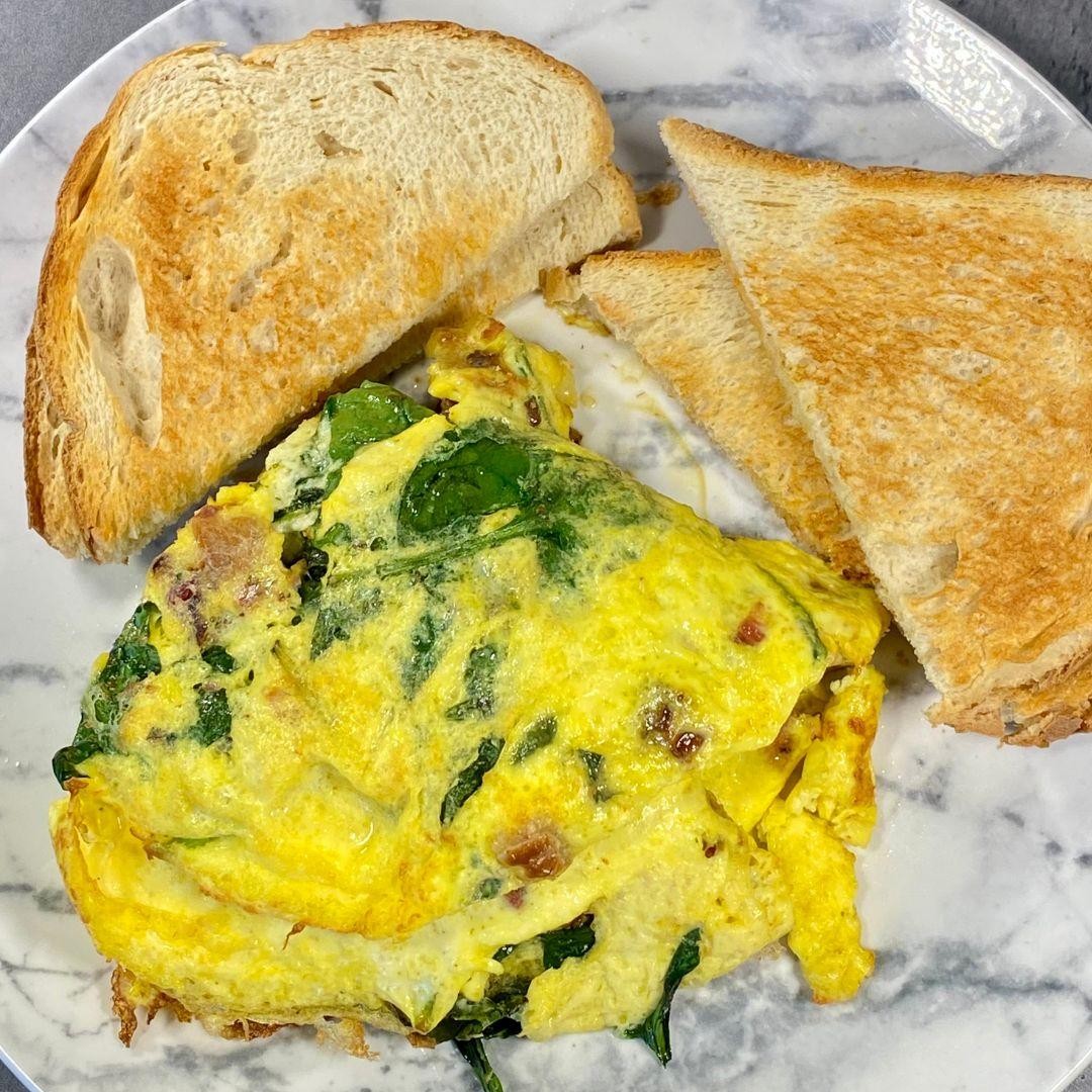 Ricotta Spinach Omelet