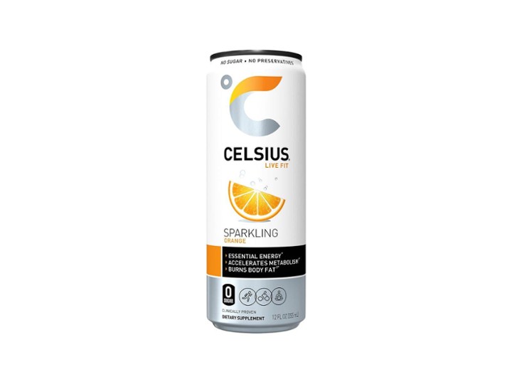 Celsius Sparkling Orange - 12oz Can
