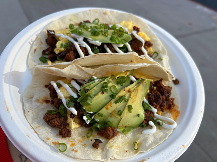 Chorizo BKFS taco