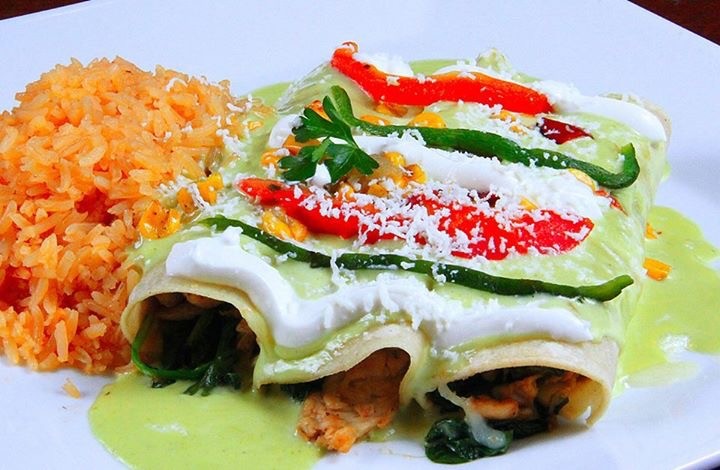 Spinach & Chicken Enchiladas