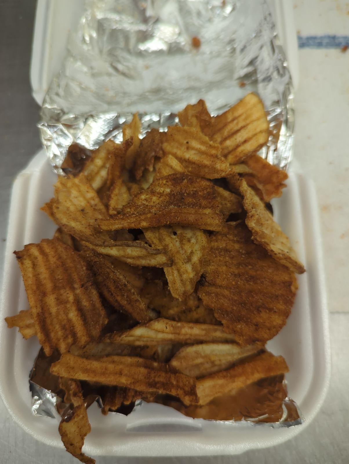 Side of Fresh Fried Potato Chips