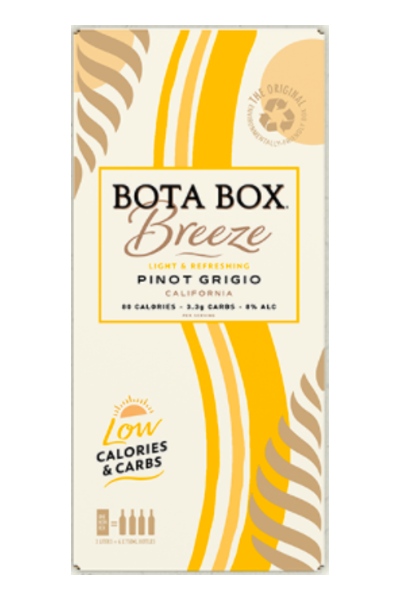 Bota Box Breeze Pinot Grigio - White Wine from California - 3l Box