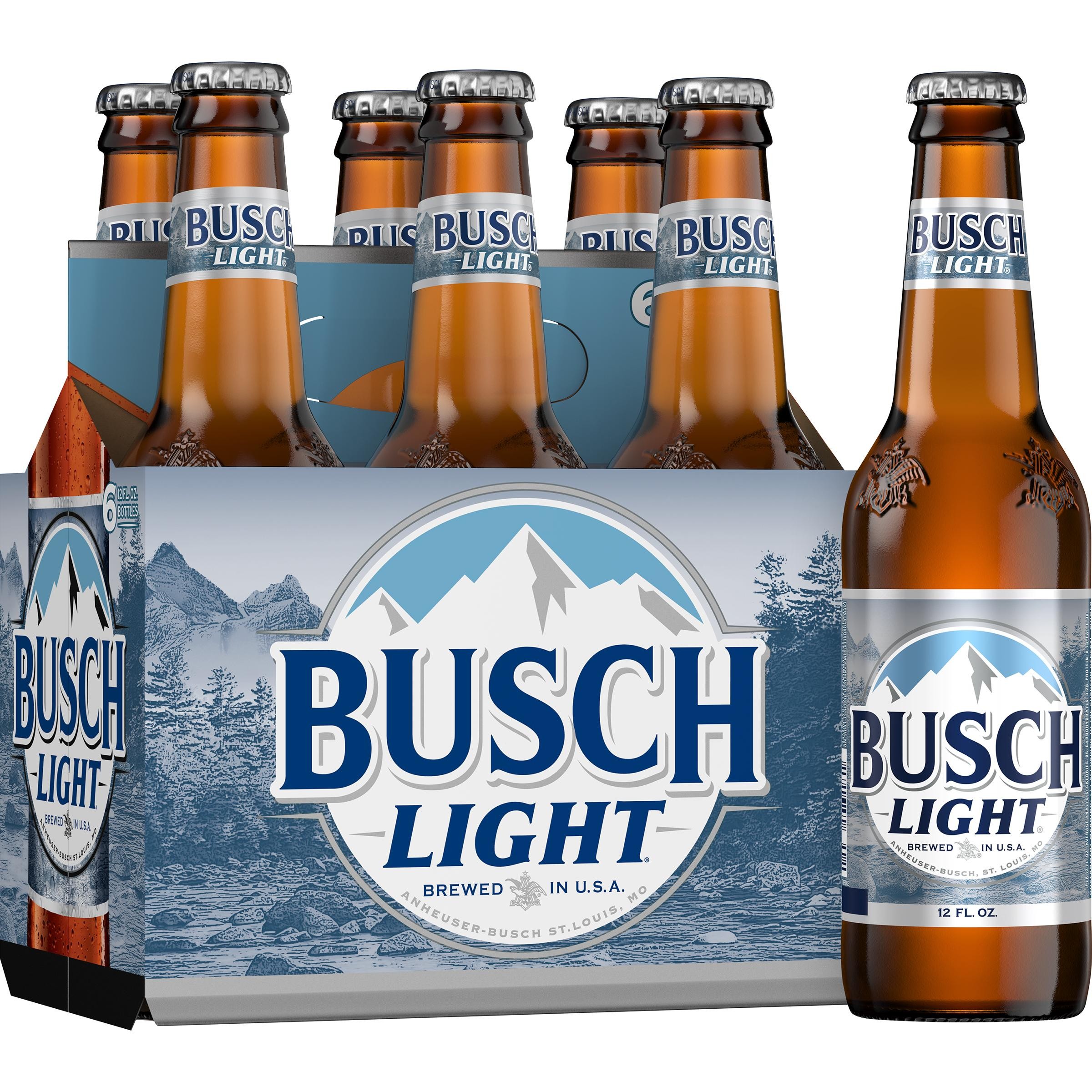 Busch Light Beer, 6 Pack Btl