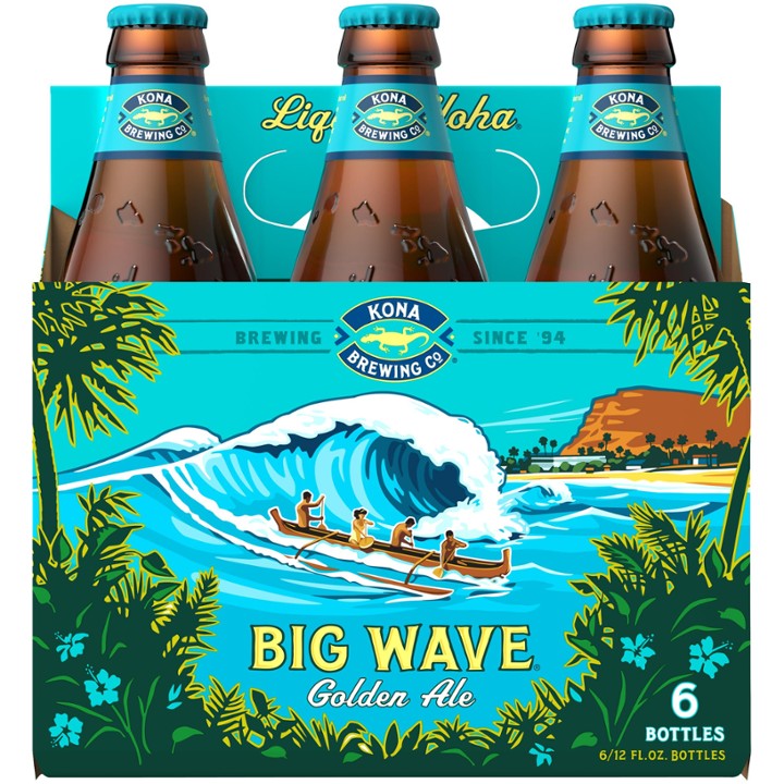 Kona Big Wave Golden Ale 6pk btl