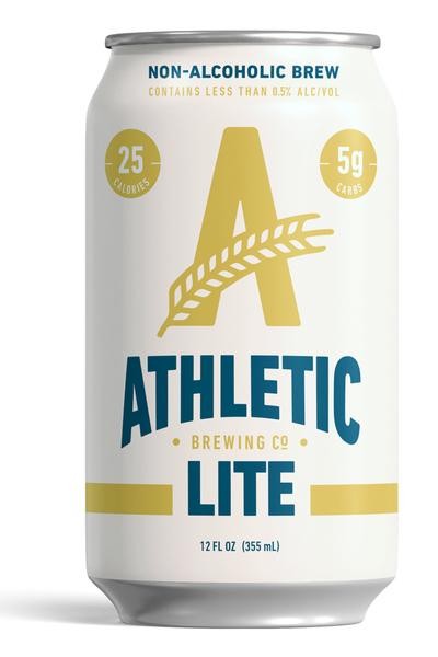 Athletic Brewing Co Athletic Lite Non Alchohlic Light Beer Connecticut 12oz