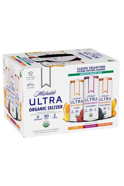 Mich Ultra Org Seltzer Citrus Berry Mango 2nd Ed 12pk