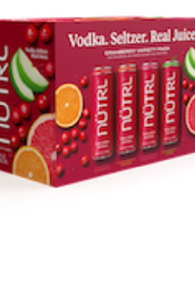 NUTRL Cranberry Vodka Seltzer Variety Pack - 8 Pack Cans