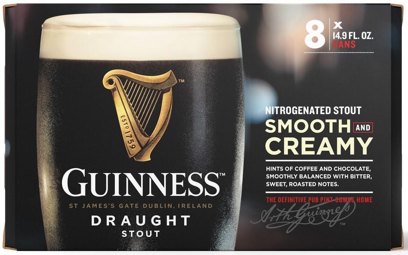 Guinness Pub Draught 15oz - 8pk cans