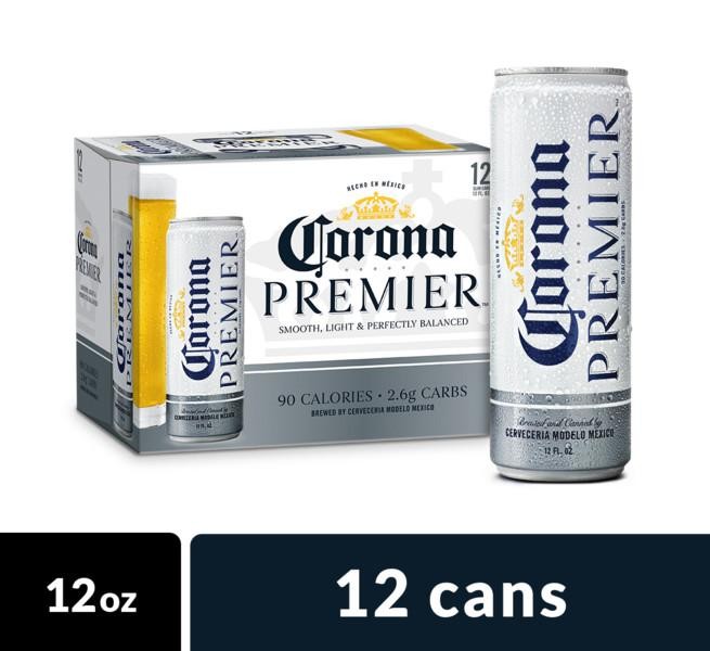 Corona Premier Mexican Lager Light Beer - 12.0 Fl Oz X 12 Pack