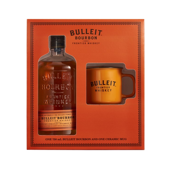 Bulleit Bourbon Whiskey, w/ Ceramic Mug 750ml Bottle