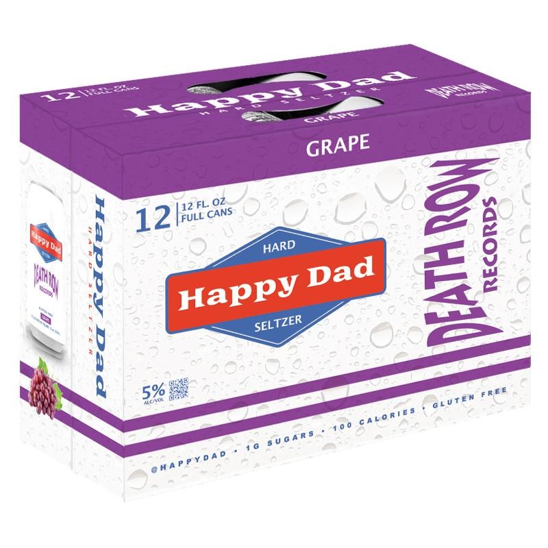 Happy Dad Hard Seltzer Grape Flavor Death Row Collaboration Limited Edition 12oz