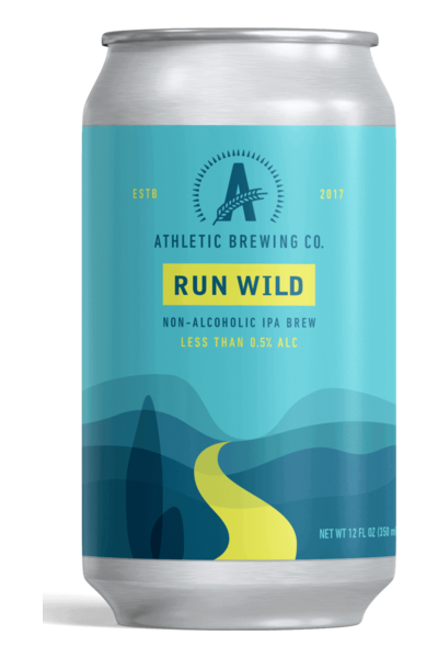 Athletic Brewing Non Alcoholic IPA Beer Run Wild