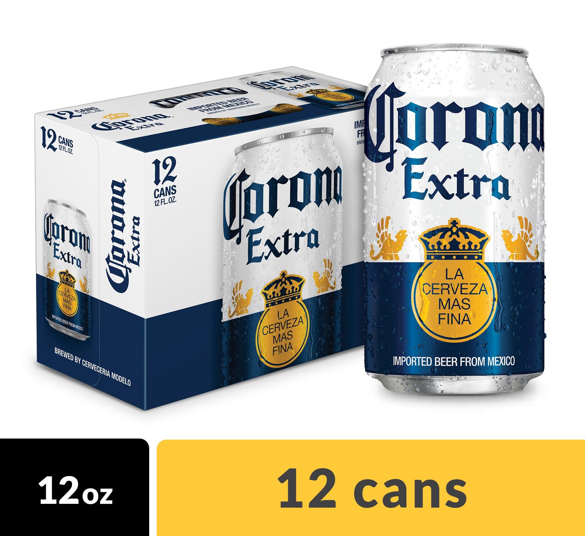 Corona Extra Mexican Lager Beer - 12 Pack can