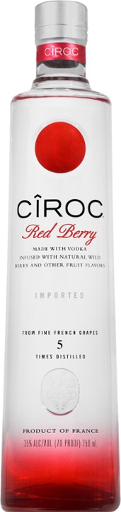 CIROC Red Berry Vodka Flavored - 750ml Bottle